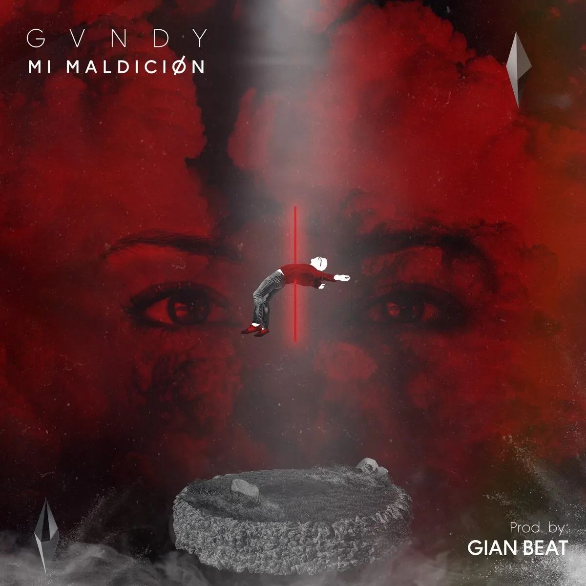 Cover art 'Mi Maldición' — GVNDY — dirigido por CsarSlim
