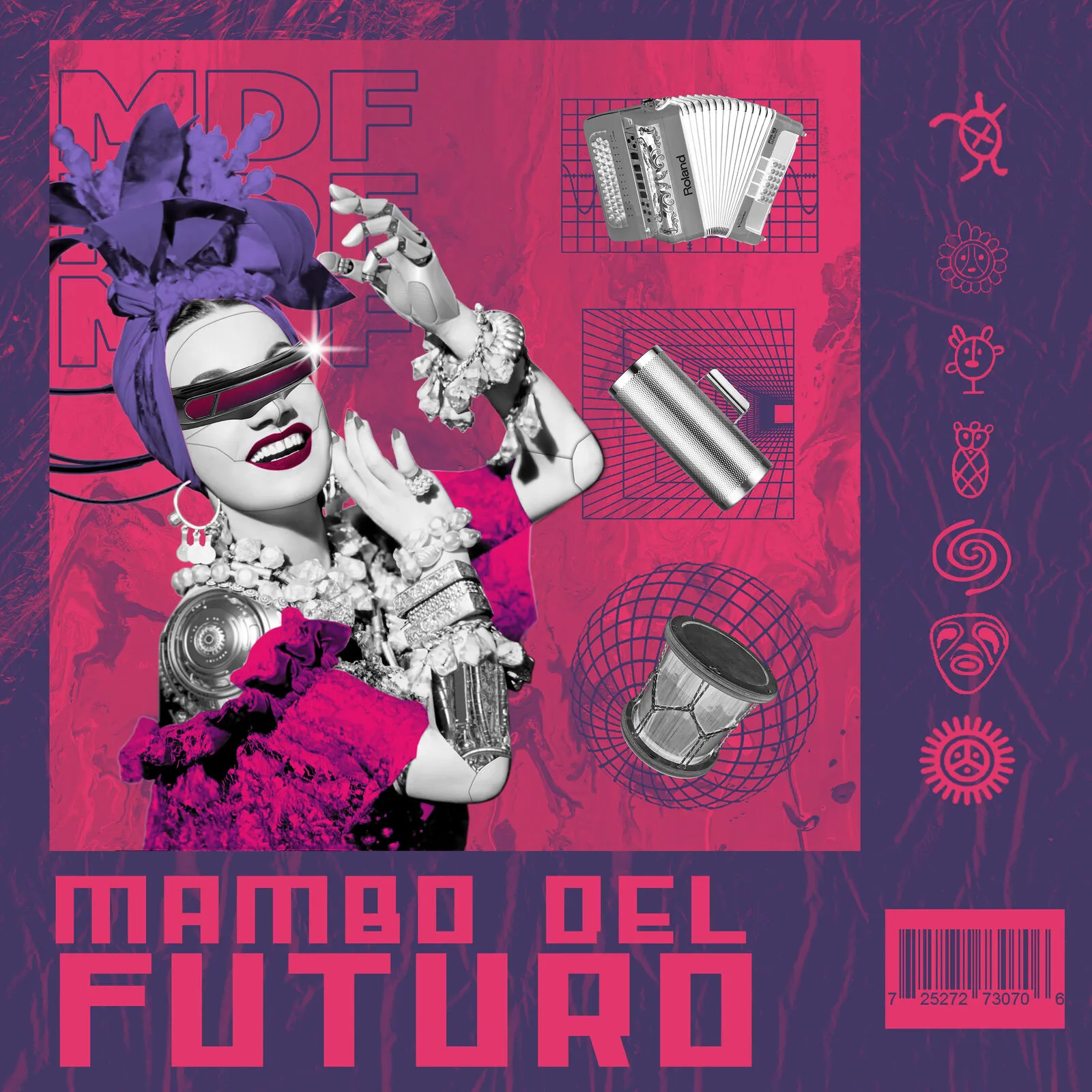 Cover art 'Carne Salada' — Mambo del Futuro — dirigido por CsarSlim