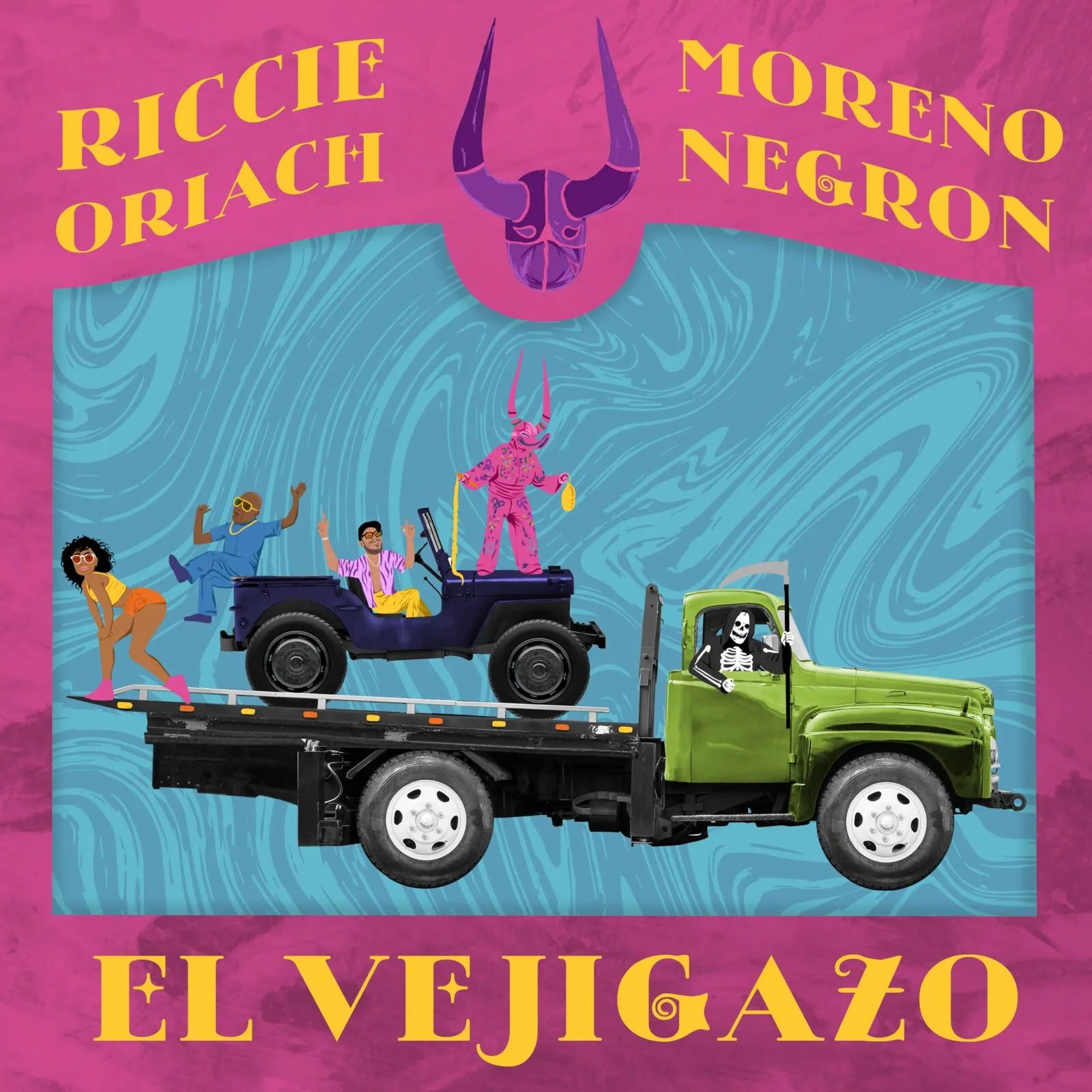 Cover art 'El Vejigazo' — Riccie Oriach & Moreno Negrón — dirigido por CsarSlim