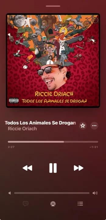 Todos los animales se drogan — Riccie Oriach — En Apple Music